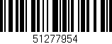 Código de barras (EAN, GTIN, SKU, ISBN): '51277954'