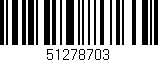 Código de barras (EAN, GTIN, SKU, ISBN): '51278703'