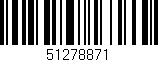 Código de barras (EAN, GTIN, SKU, ISBN): '51278871'