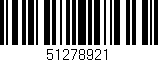 Código de barras (EAN, GTIN, SKU, ISBN): '51278921'