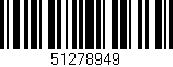 Código de barras (EAN, GTIN, SKU, ISBN): '51278949'