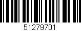Código de barras (EAN, GTIN, SKU, ISBN): '51279701'