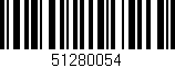 Código de barras (EAN, GTIN, SKU, ISBN): '51280054'