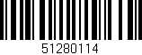 Código de barras (EAN, GTIN, SKU, ISBN): '51280114'