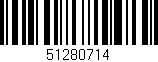 Código de barras (EAN, GTIN, SKU, ISBN): '51280714'