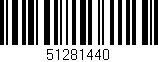 Código de barras (EAN, GTIN, SKU, ISBN): '51281440'