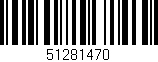 Código de barras (EAN, GTIN, SKU, ISBN): '51281470'