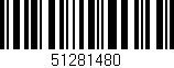 Código de barras (EAN, GTIN, SKU, ISBN): '51281480'