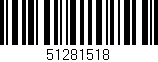 Código de barras (EAN, GTIN, SKU, ISBN): '51281518'