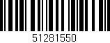 Código de barras (EAN, GTIN, SKU, ISBN): '51281550'