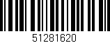 Código de barras (EAN, GTIN, SKU, ISBN): '51281620'