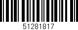 Código de barras (EAN, GTIN, SKU, ISBN): '51281817'