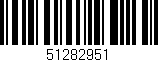 Código de barras (EAN, GTIN, SKU, ISBN): '51282951'