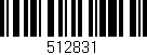 Código de barras (EAN, GTIN, SKU, ISBN): '512831'