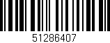 Código de barras (EAN, GTIN, SKU, ISBN): '51286407'