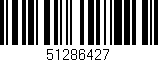 Código de barras (EAN, GTIN, SKU, ISBN): '51286427'
