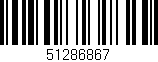 Código de barras (EAN, GTIN, SKU, ISBN): '51286867'