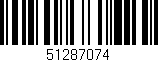 Código de barras (EAN, GTIN, SKU, ISBN): '51287074'