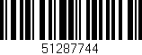 Código de barras (EAN, GTIN, SKU, ISBN): '51287744'