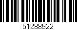 Código de barras (EAN, GTIN, SKU, ISBN): '51288922'