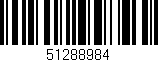 Código de barras (EAN, GTIN, SKU, ISBN): '51288984'