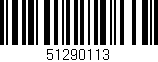 Código de barras (EAN, GTIN, SKU, ISBN): '51290113'