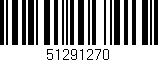 Código de barras (EAN, GTIN, SKU, ISBN): '51291270'