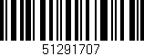 Código de barras (EAN, GTIN, SKU, ISBN): '51291707'