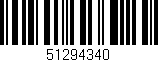 Código de barras (EAN, GTIN, SKU, ISBN): '51294340'