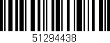 Código de barras (EAN, GTIN, SKU, ISBN): '51294438'