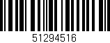 Código de barras (EAN, GTIN, SKU, ISBN): '51294516'