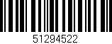 Código de barras (EAN, GTIN, SKU, ISBN): '51294522'