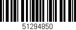 Código de barras (EAN, GTIN, SKU, ISBN): '51294850'