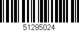 Código de barras (EAN, GTIN, SKU, ISBN): '51295024'