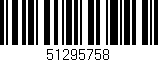 Código de barras (EAN, GTIN, SKU, ISBN): '51295758'