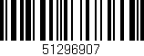 Código de barras (EAN, GTIN, SKU, ISBN): '51296907'