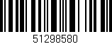Código de barras (EAN, GTIN, SKU, ISBN): '51298580'