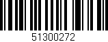 Código de barras (EAN, GTIN, SKU, ISBN): '51300272'