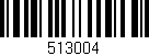 Código de barras (EAN, GTIN, SKU, ISBN): '513004'