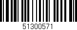 Código de barras (EAN, GTIN, SKU, ISBN): '51300571'