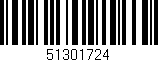 Código de barras (EAN, GTIN, SKU, ISBN): '51301724'
