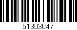 Código de barras (EAN, GTIN, SKU, ISBN): '51303047'