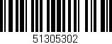 Código de barras (EAN, GTIN, SKU, ISBN): '51305302'