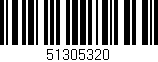 Código de barras (EAN, GTIN, SKU, ISBN): '51305320'