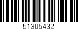 Código de barras (EAN, GTIN, SKU, ISBN): '51305432'
