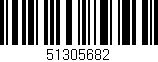 Código de barras (EAN, GTIN, SKU, ISBN): '51305682'