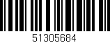 Código de barras (EAN, GTIN, SKU, ISBN): '51305684'