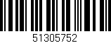 Código de barras (EAN, GTIN, SKU, ISBN): '51305752'