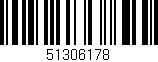 Código de barras (EAN, GTIN, SKU, ISBN): '51306178'