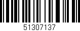 Código de barras (EAN, GTIN, SKU, ISBN): '51307137'